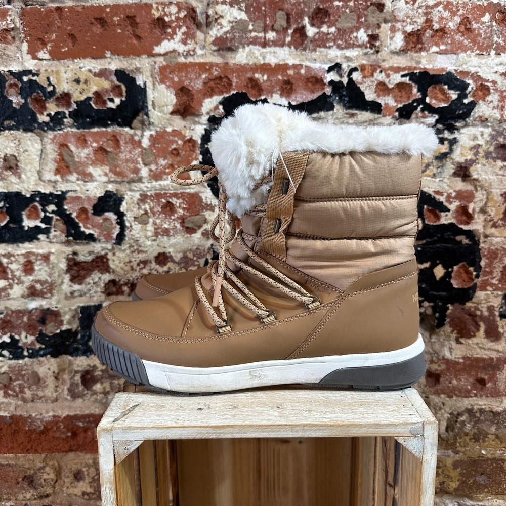 The North Face Sierra Luxe WP Waterproof Boots Brown Womens 9.5